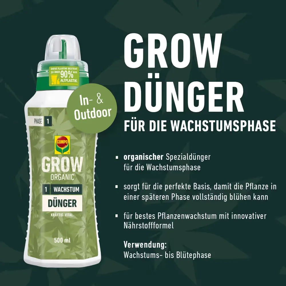 Compo | Grow Organic - Wachstumsdünger | 1L
