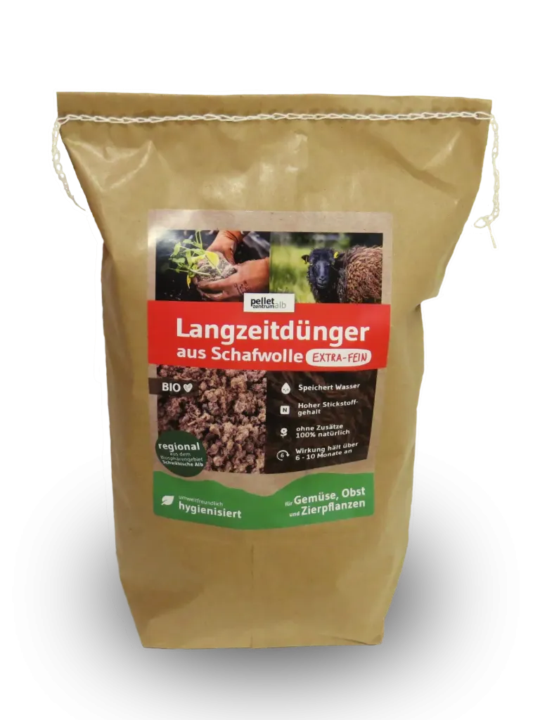Pelletzentrum Alb | Langzeitdünger Schafwolle (extra fein) | 1kg
