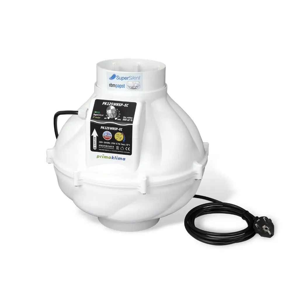 Prima Klima | PK125-WHSP EC | 125mm, 800m³/h